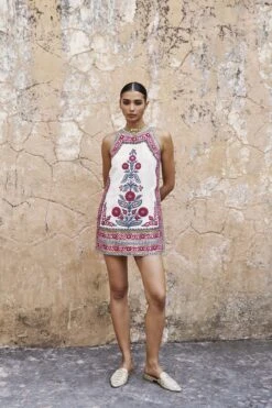 Flowers Of The Forest Dress - Cream