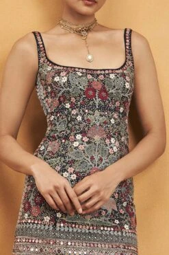 Symphony Of The Wilderness Dress - Blue 10 Symphony Of The Wilderness Dress - Blue -Anita Dongre F23R678 Blue 3