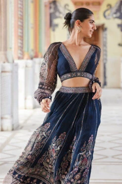 Aizah Skirt Set - Blue -Anita Dongre F23RS155 Blue 6