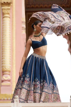 Azka Lehenga - Blue -Anita Dongre F23RS156 Blue 3