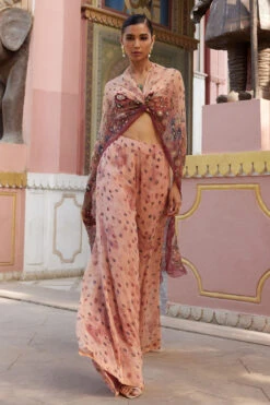 Nazaha Pant Set - Peach