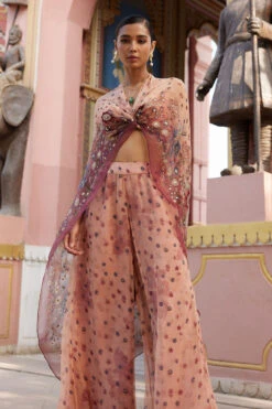 Nazaha Pant Set - Peach -Anita Dongre F23RS157B Peach 7
