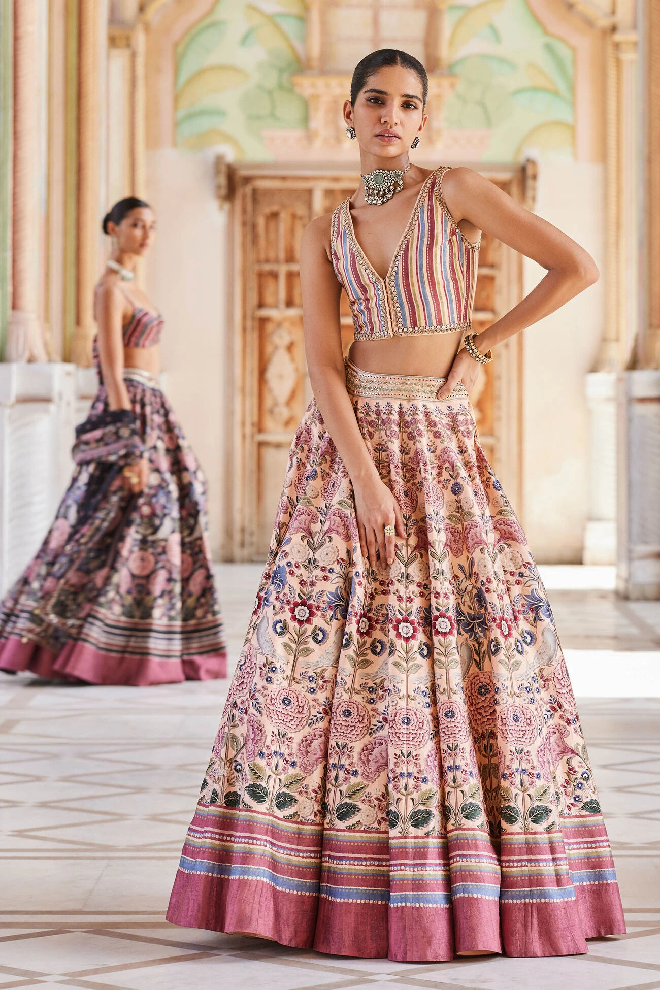 Madoon Lehenga - Peach 5 Madoon Lehenga - Peach - Image 3