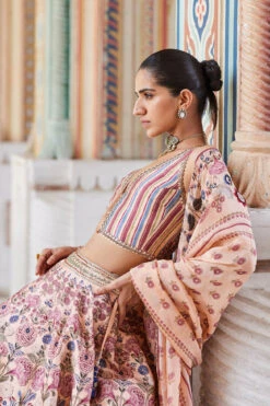 Madoon Lehenga - Peach 17 Madoon Lehenga - Peach -Anita Dongre F23RS157 Peach 7