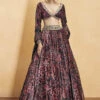 Melisande Lehenga Set- Wine