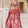 Ghazal Lehenga - Red