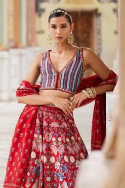 Ghazal Lehenga - Red -Anita Dongre F23RS164 Red 10