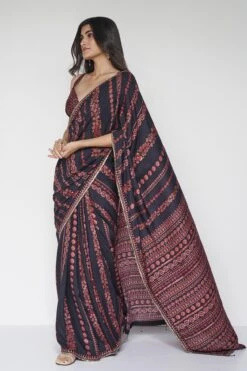 Roseline Saree - Black -Anita Dongre F23RS175 Black 3