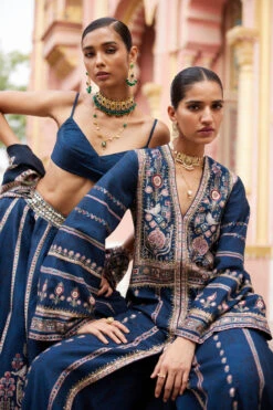 Zyva Jacket Set - Blue -Anita Dongre F23RS178A Blue 9