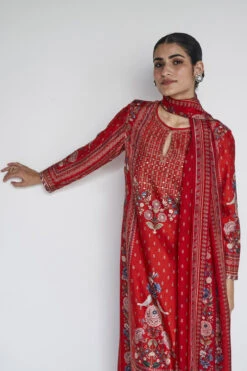Elnaz Suit Set - Red -Anita Dongre F23RS201 Red 4