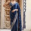 Nuris Saree - Blue -Anita Dongre F23RS534A Blue 01