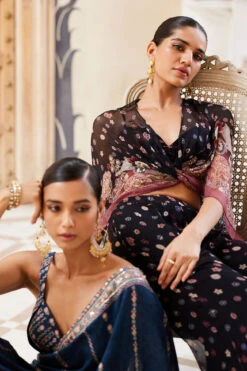 Nuris Saree - Blue -Anita Dongre F23RS534A Blue 09