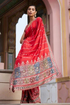 Nuris Saree - Red