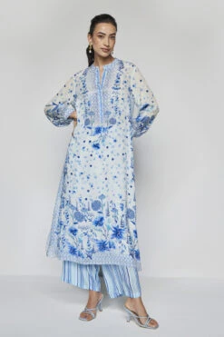 Mranal Kurta Set - White