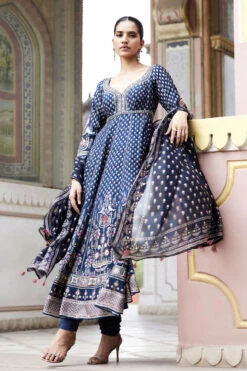 Naima Anarkali Set - Blue -Anita Dongre F23RS547 Blue 2
