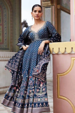 Naima Anarkali Set - Blue -Anita Dongre F23RS547 Blue 7