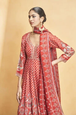 Naima Anarkali Set - Red -Anita Dongre F23RS547 Red 5