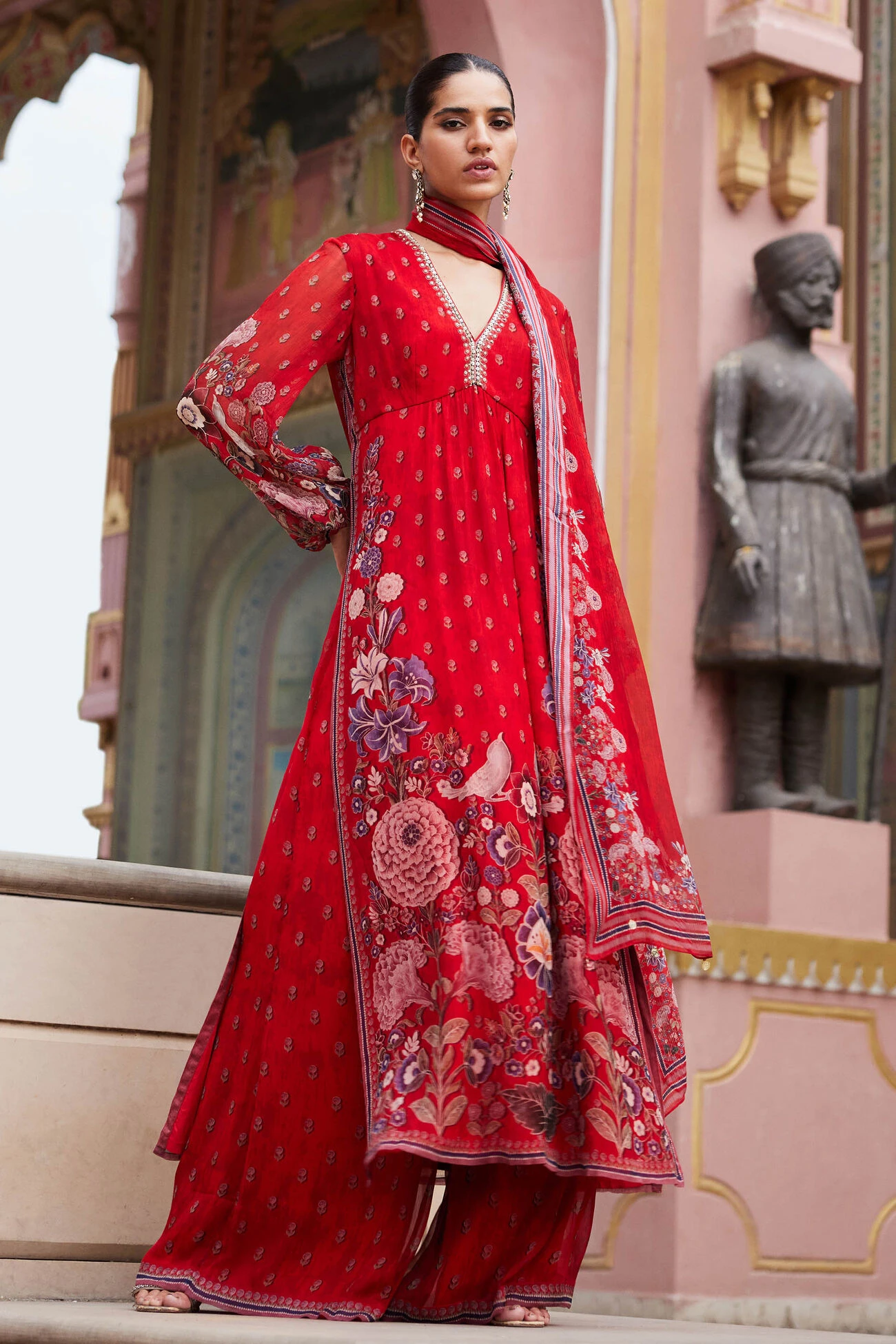 Mehroz Suit Set - Red 3 Mehroz Suit Set - Red