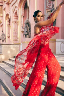 Elaheh Pant Set - Red -Anita Dongre F23RS561A Red 5