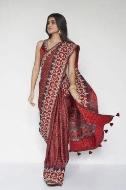 Bhoomija Saree - Red 12 Bhoomija Saree - Red -Anita Dongre F23S3 Red 3