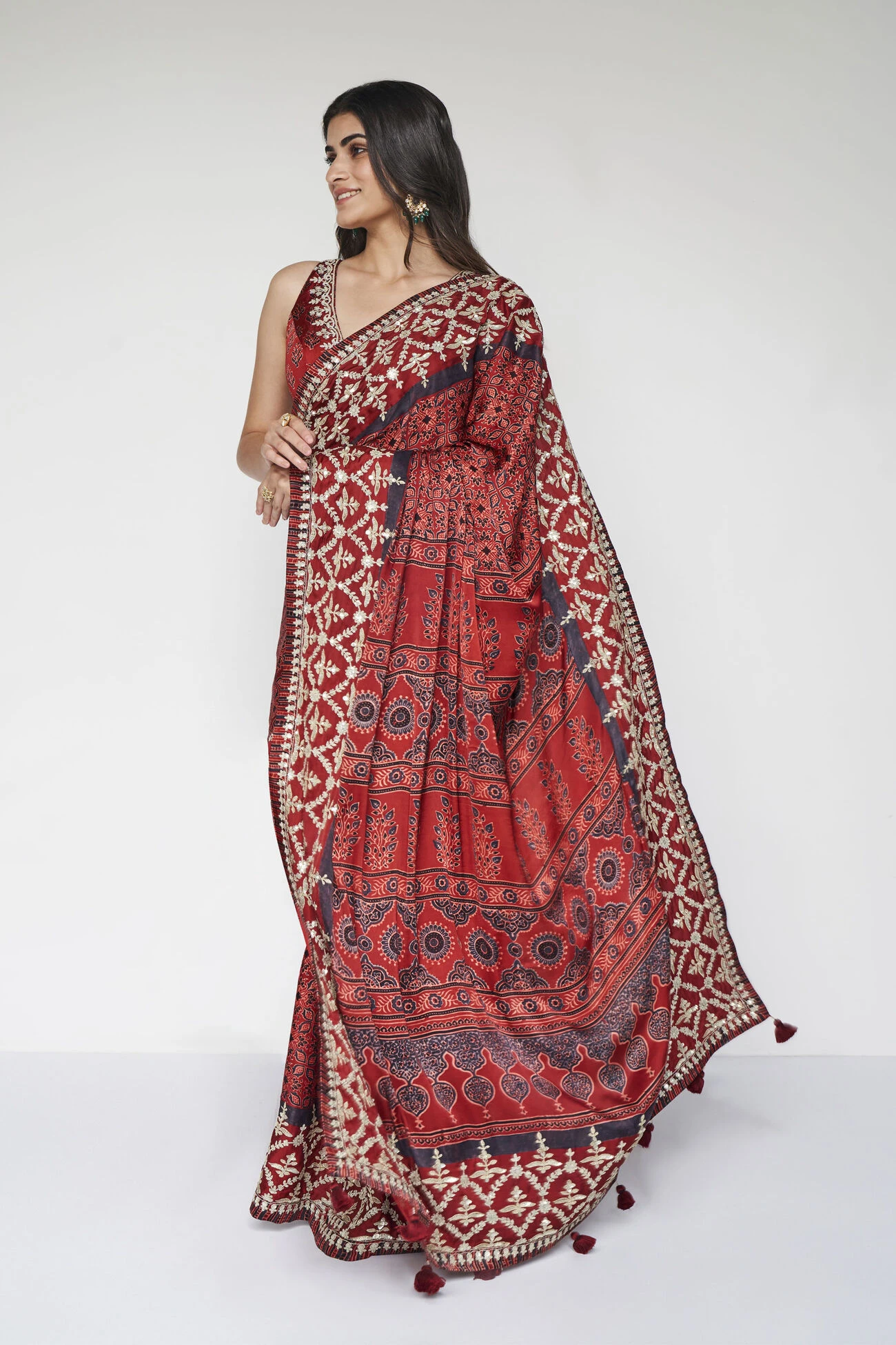 Bhoomija Saree - Red 6 Bhoomija Saree - Red - Image 4