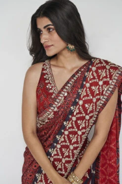 Bhoomija Saree - Red 15 Bhoomija Saree - Red -Anita Dongre F23S3 Red 6