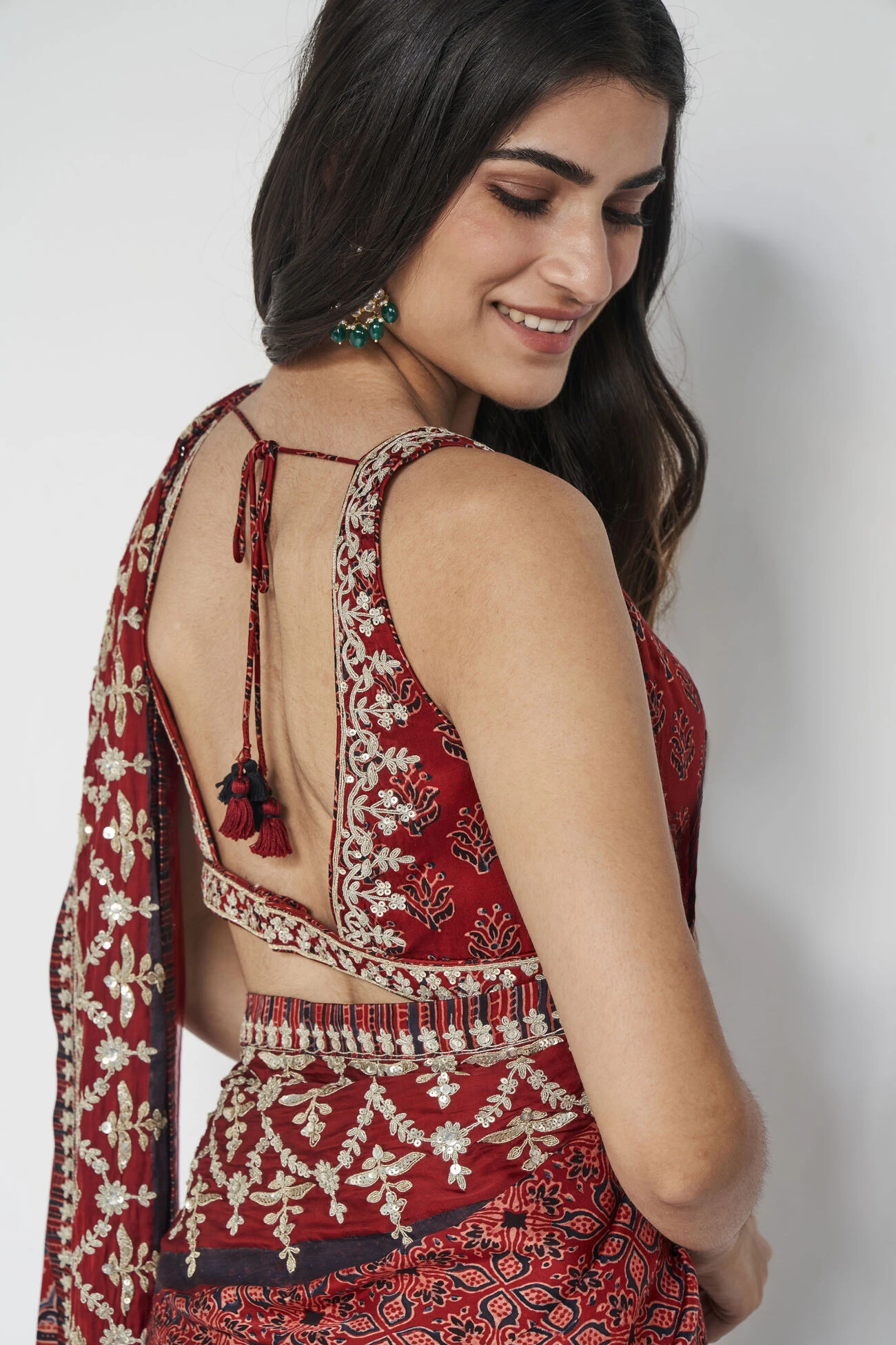 Bhoomija Saree - Red 9 Bhoomija Saree - Red - Image 7