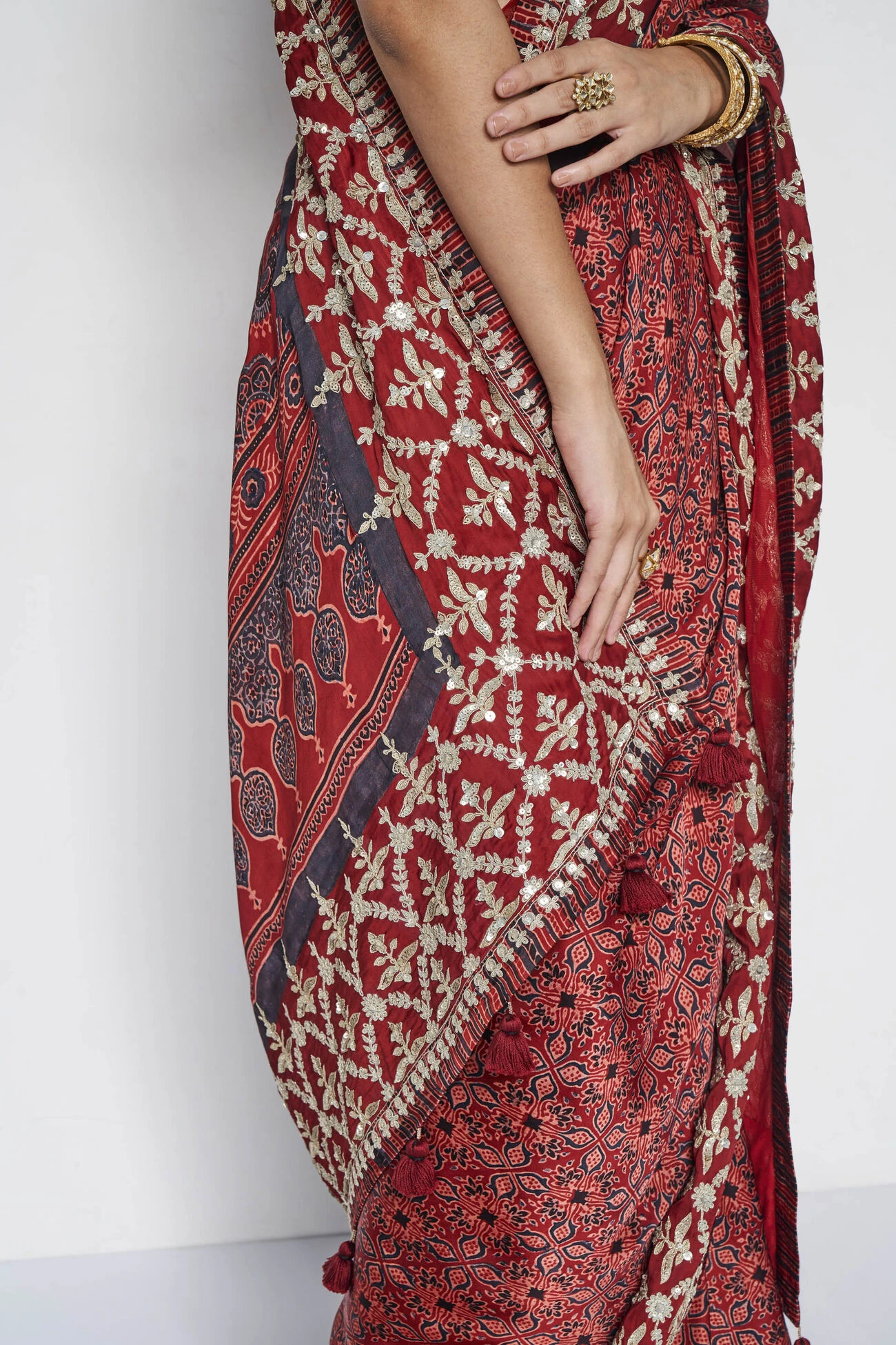 Bhoomija Saree - Red 10 Bhoomija Saree - Red - Image 8