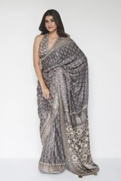 Ranjeeta Saree - Grey