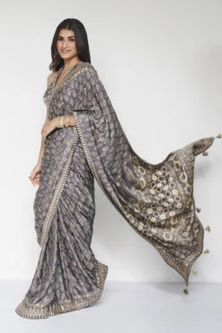 Ranjeeta Saree - Grey -Anita Dongre F23S44 Grey 3