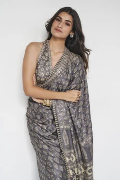 Ranjeeta Saree - Grey -Anita Dongre F23S44 Grey 5
