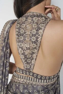 Ranjeeta Saree - Grey -Anita Dongre F23S44 Grey 7