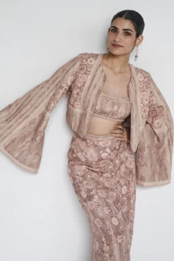 Azita Skirt Set - Hazelnut -Anita Dongre F23SD240 Hazelnut 4