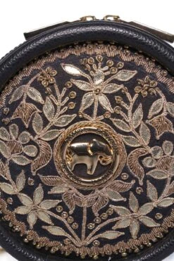 Symphony Of Blooms Crossbody Bag - Nocturnal Black -Anita Dongre F23SLING1 BLAK 5202920December2020232023 40 24