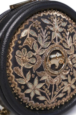 Symphony Of Blooms Crossbody Bag - Nocturnal Black -Anita Dongre F23SLING1 BLAK 6202920December2020232023 40 24