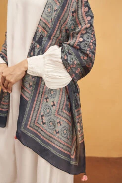 Nox Scarf - Blue 7 Nox Scarf - Blue -Anita Dongre F23SP103 Blue 3