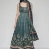 Demilune Anarkali Set - Green