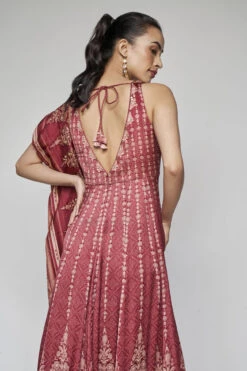 Demilune Anarkali Set - Wine -Anita Dongre F23SP1 Wine 5