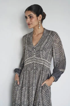 Johanna Dress - Grey -Anita Dongre F23SP22A Grey 5