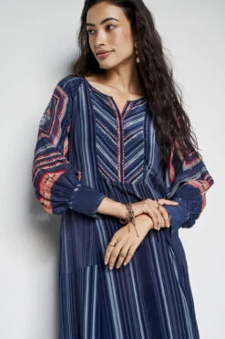 Rimel Dress - Blue -Anita Dongre F23SP30 Blue 7