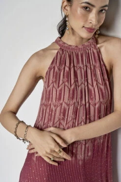 Amarone Coord Set - Ombre Wine -Anita Dongre F23SP68 Wine 6