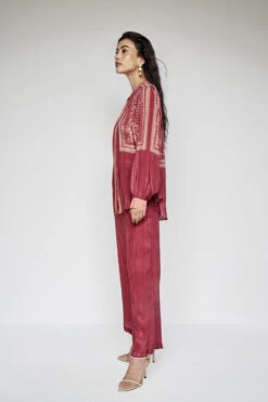 Eydis Coord Set - Wine -Anita Dongre F23SP69 Wine 3