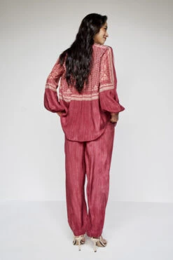 Eydis Coord Set - Wine -Anita Dongre F23SP69 Wine 4