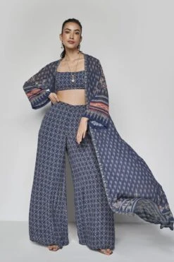 Leandra Jacket Set - Blue