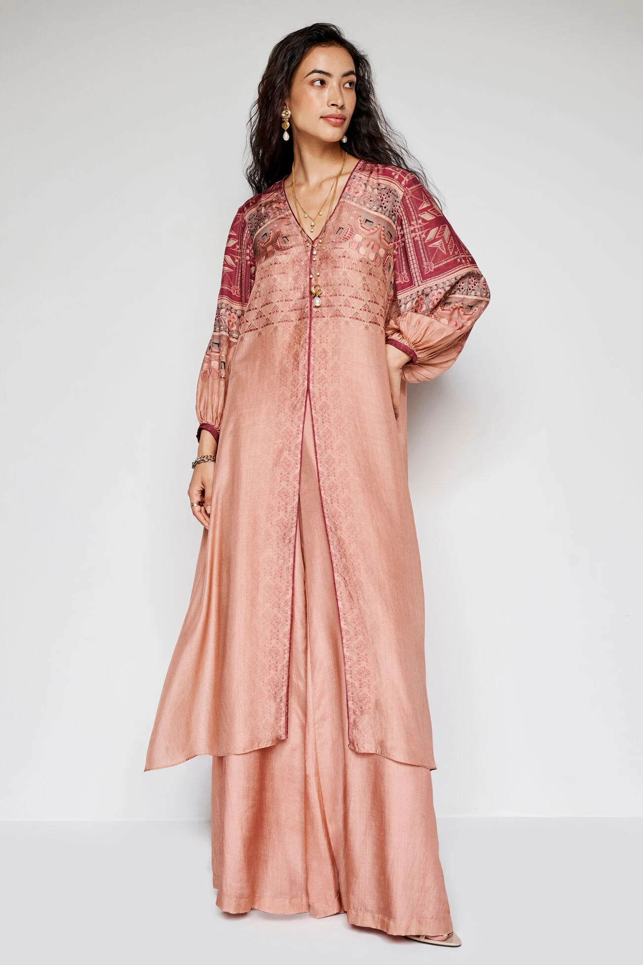 Ava Kurta Set - Onion Pink 3 Ava Kurta Set - Onion Pink
