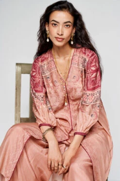 Ava Kurta Set - Onion Pink 13 Ava Kurta Set - Onion Pink -Anita Dongre F23SP77 ONION PINK 6