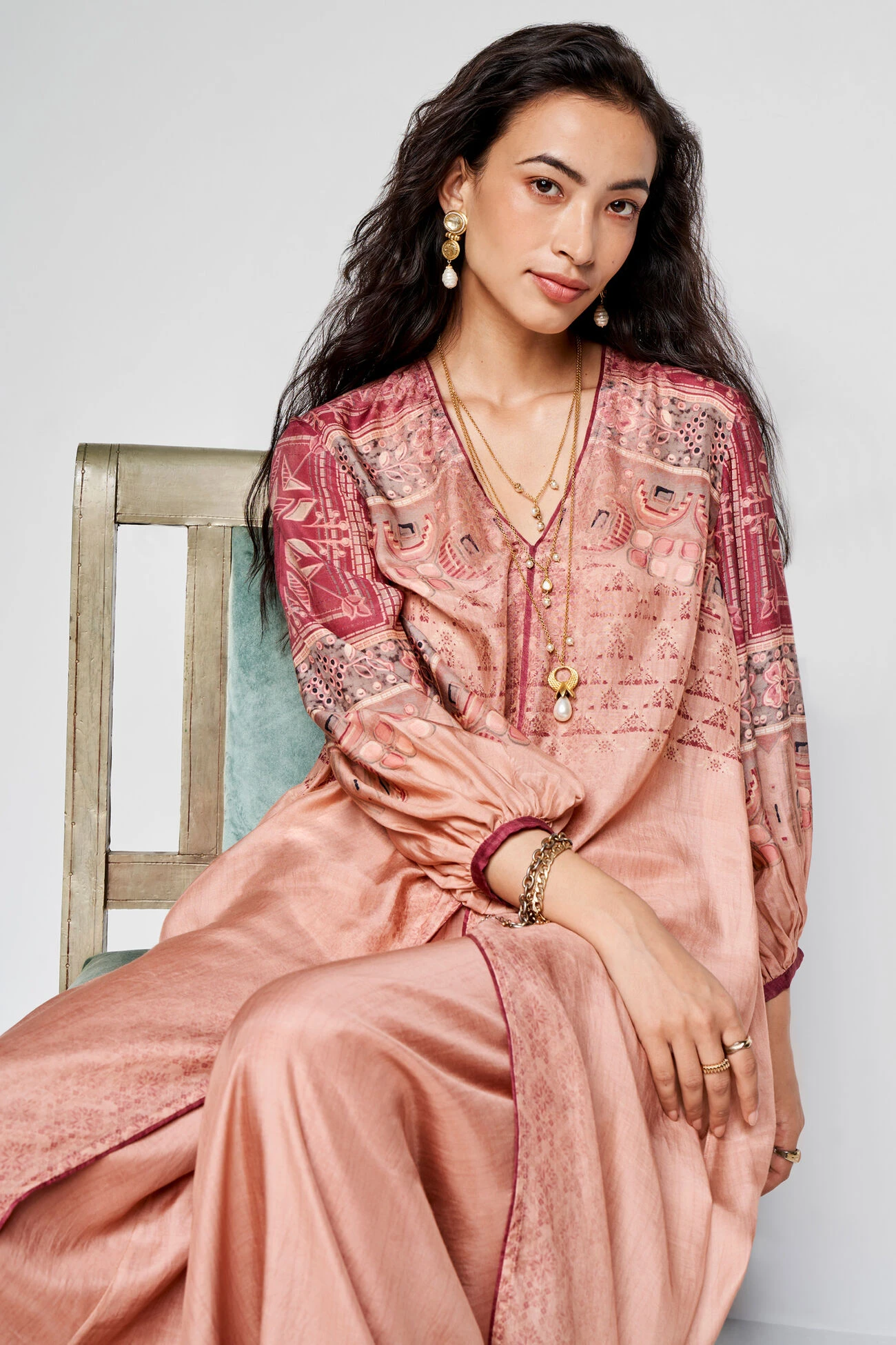 Ava Kurta Set - Onion Pink 9 Ava Kurta Set - Onion Pink - Image 7