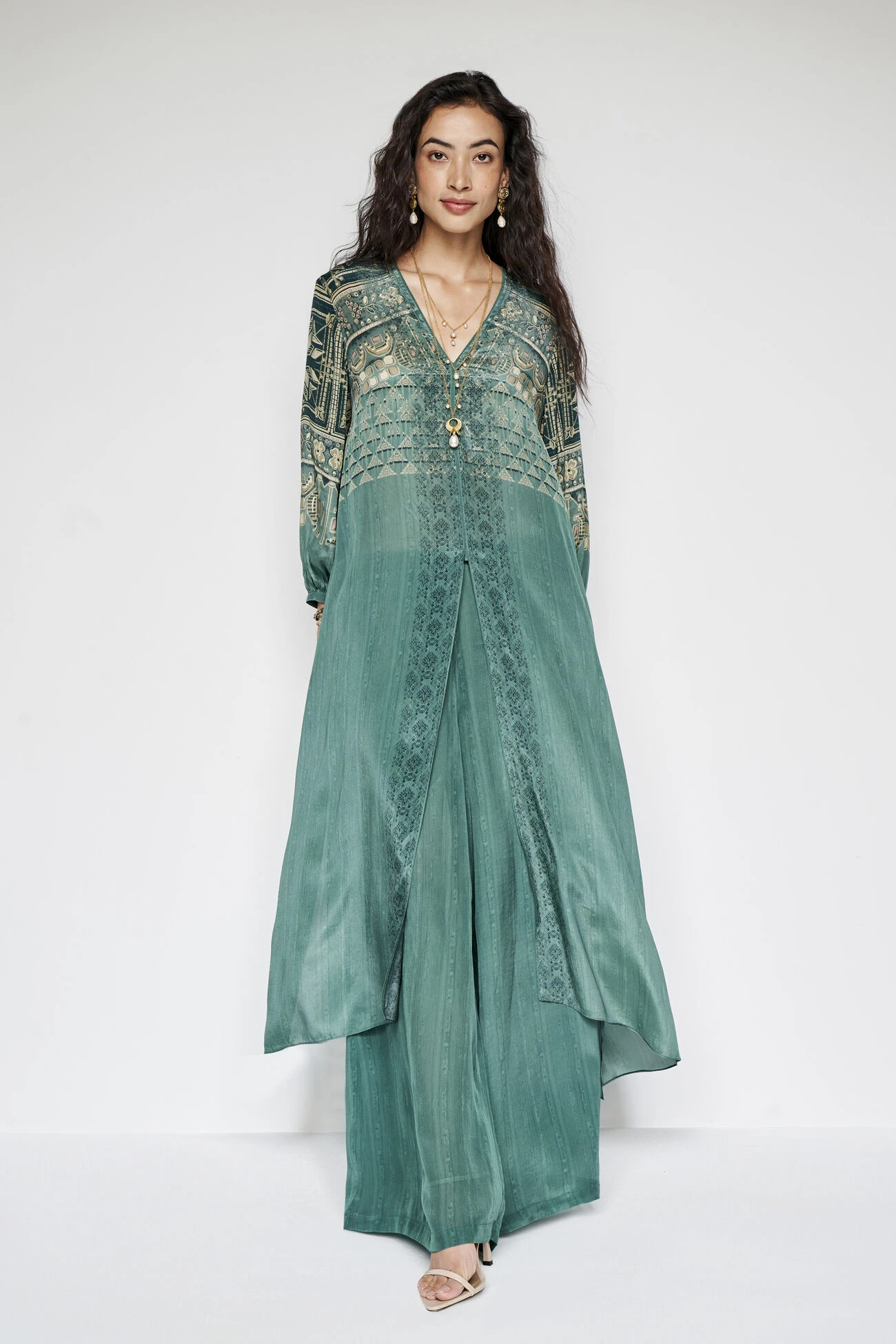 Ava Kurta Set - Green 3 Ava Kurta Set - Green