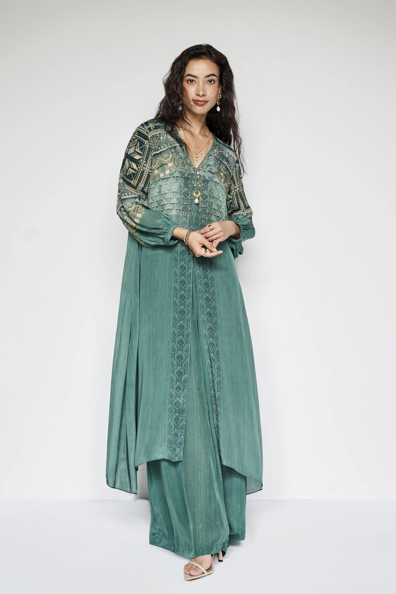 Ava Kurta Set - Green 4 Ava Kurta Set - Green - Image 2