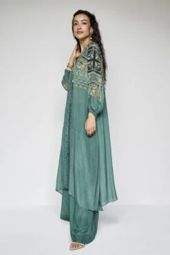 Ava Kurta Set - Green 10 Ava Kurta Set - Green -Anita Dongre F23SP77 Sage 3